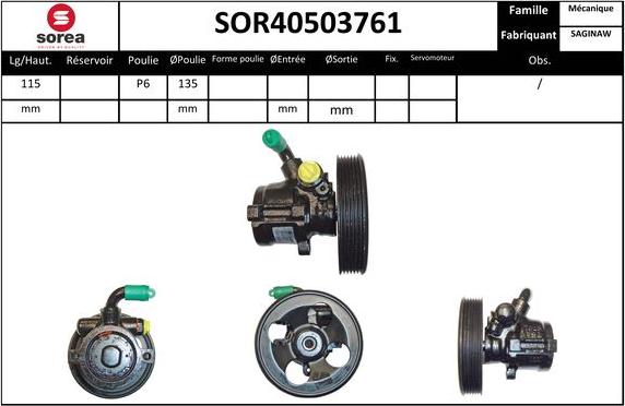 EAI SOR40503761 - Hidravlik nasos, sükan sistemi furqanavto.az