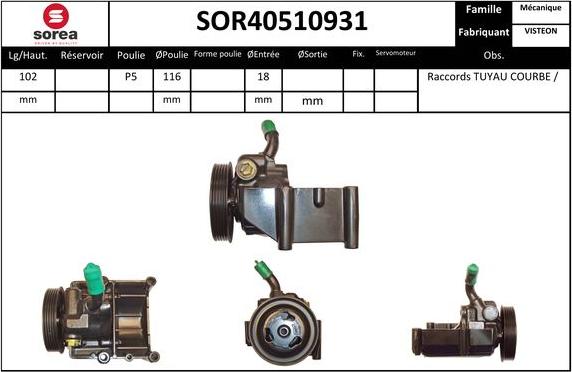 EAI SOR40510931 - Hidravlik nasos, sükan sistemi furqanavto.az