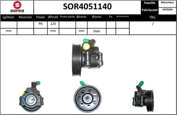 EAI SOR4051140 - Hidravlik nasos, sükan sistemi furqanavto.az