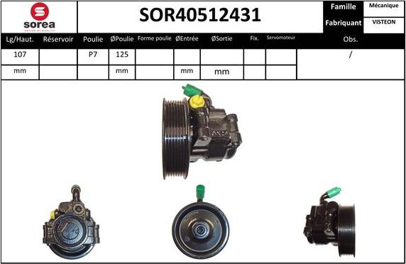 EAI SOR40512431 - Hidravlik nasos, sükan sistemi furqanavto.az