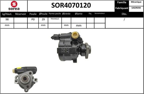 EAI SOR4070120 - Hidravlik nasos, sükan sistemi furqanavto.az