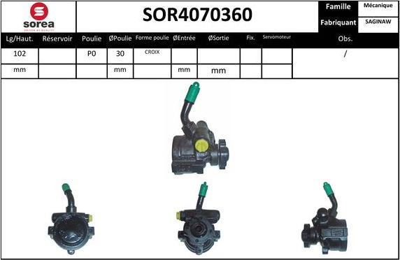 EAI SOR4070360 - Hidravlik nasos, sükan sistemi furqanavto.az