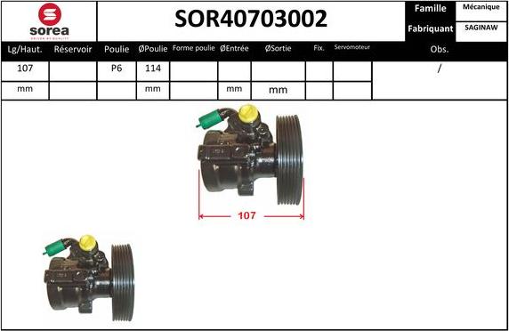 EAI SOR40703002 - Hidravlik nasos, sükan sistemi furqanavto.az