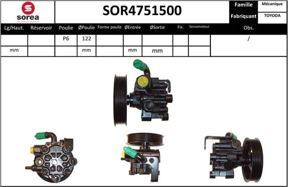 EAI SOR4751500 - Hidravlik nasos, sükan sistemi furqanavto.az