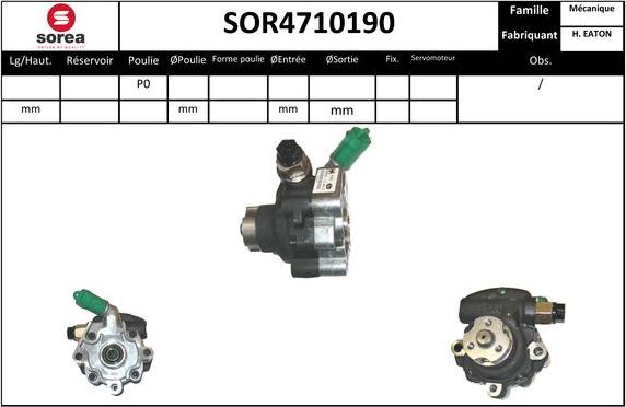 EAI SOR4710190 - Hidravlik nasos, sükan sistemi furqanavto.az