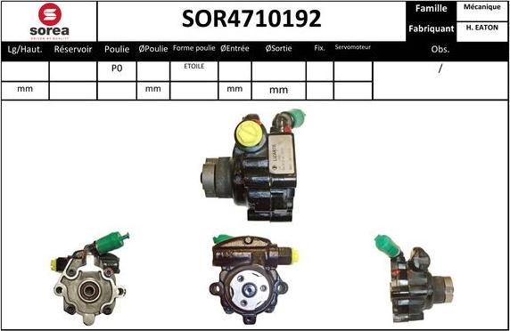 EAI SOR4710192 - Hidravlik nasos, sükan sistemi furqanavto.az