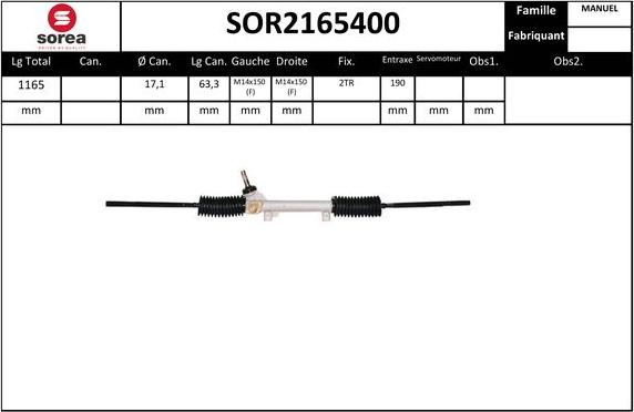 EAI SOR2165400 - Sükan qurğusu furqanavto.az