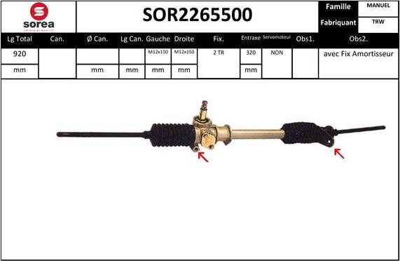 EAI SOR2265500 - Sükan qurğusu furqanavto.az