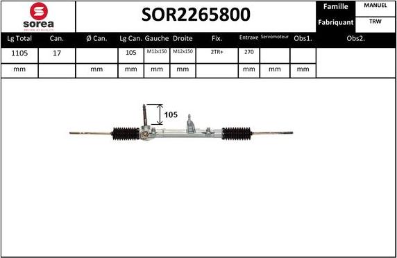 EAI SOR2265800 - Sükan qurğusu furqanavto.az