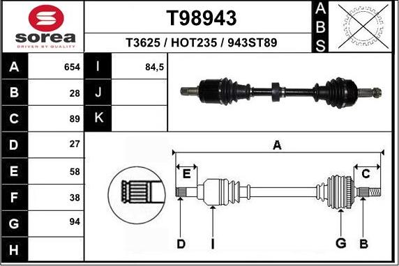 EAI T98943 - Sürücü mili furqanavto.az