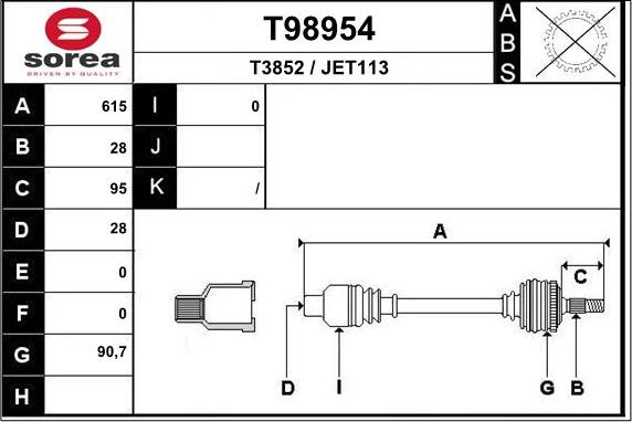 EAI T98954 - Sürücü mili furqanavto.az