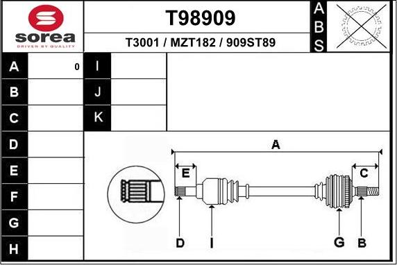 EAI T98909 - Sürücü mili furqanavto.az