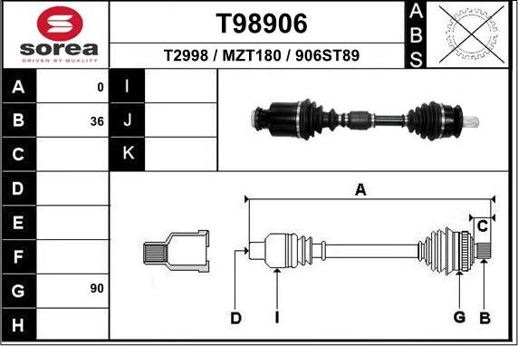 EAI T98906 - Sürücü mili furqanavto.az