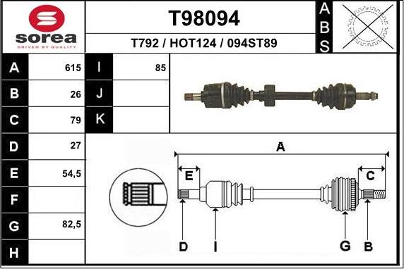 EAI T98094 - Sürücü mili furqanavto.az