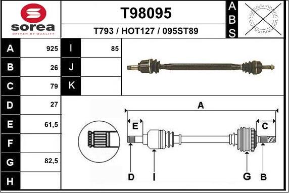 EAI T98095 - Sürücü mili furqanavto.az