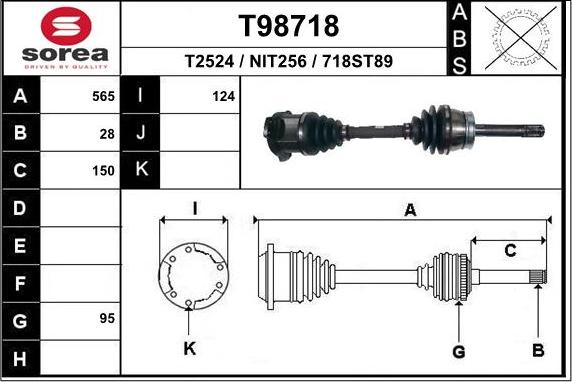 EAI T98718 - Sürücü mili furqanavto.az