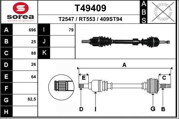 EAI T49409 - Sürücü mili furqanavto.az