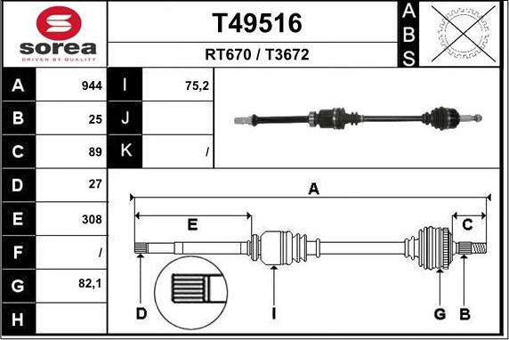 EAI T49516 - Sürücü mili furqanavto.az