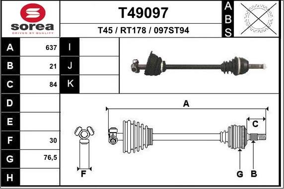 EAI T49097 - Sürücü mili furqanavto.az