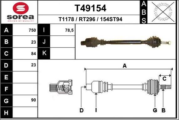 EAI T49154 - Sürücü mili furqanavto.az