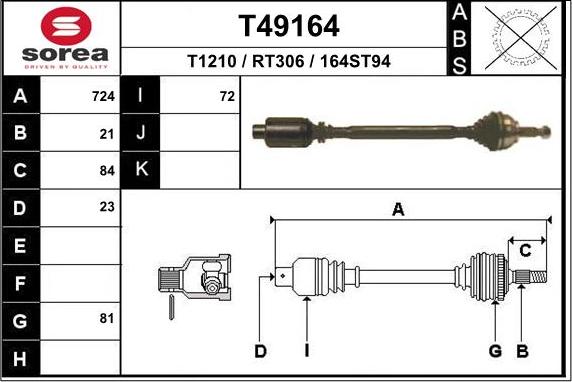 EAI T49164 - Sürücü mili furqanavto.az