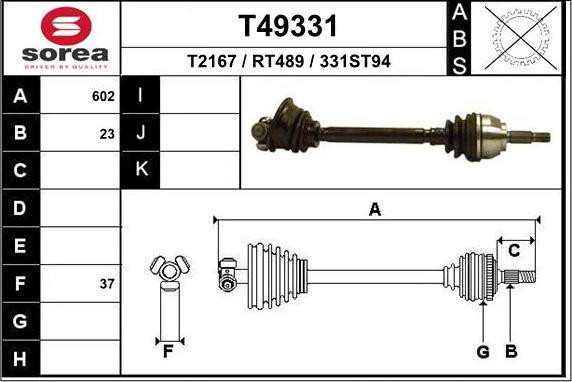 EAI T49331 - Sürücü mili furqanavto.az