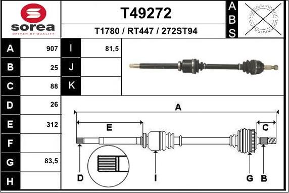 EAI T49272 - Sürücü mili furqanavto.az