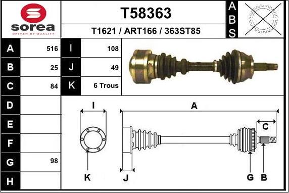 EAI T58363 - Sürücü mili furqanavto.az