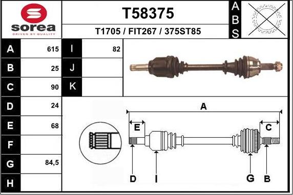 EAI T58375 - Sürücü mili furqanavto.az