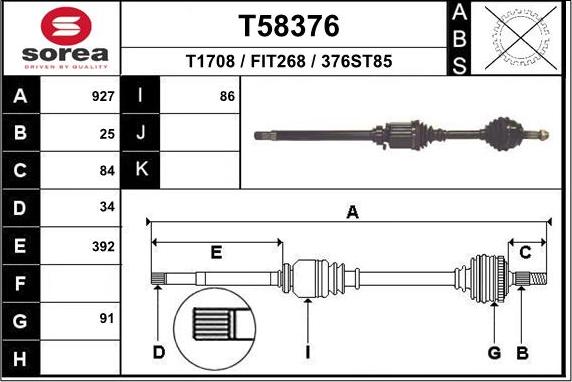 EAI T58376 - Sürücü mili furqanavto.az