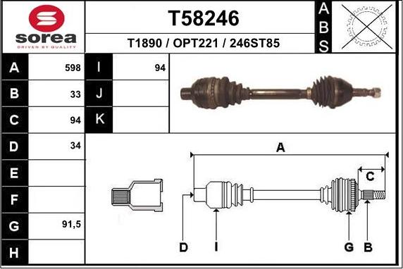 EAI T58246 - Sürücü mili furqanavto.az