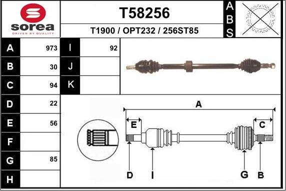 EAI T58256 - Sürücü mili furqanavto.az