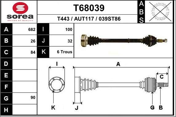 EAI T68039 - Sürücü mili furqanavto.az