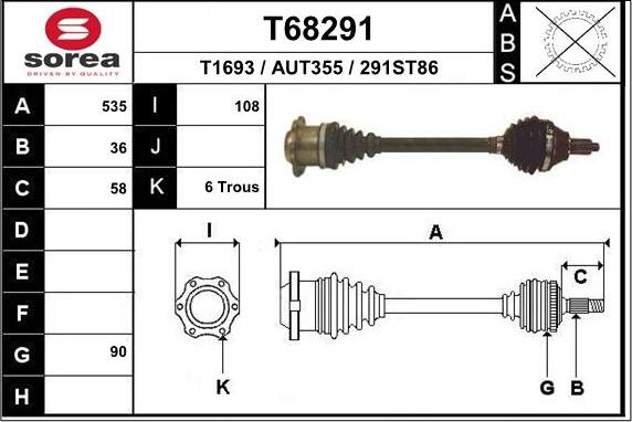 EAI T68291 - Sürücü mili furqanavto.az