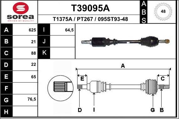 EAI T39095A - Sürücü mili furqanavto.az