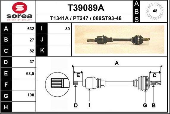 EAI T39089A - Sürücü mili furqanavto.az