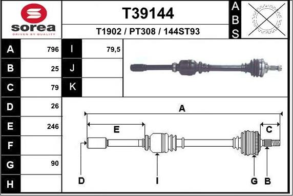 EAI T39144 - Sürücü mili furqanavto.az