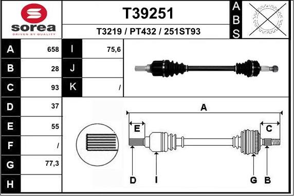 EAI T39251 - Sürücü mili furqanavto.az