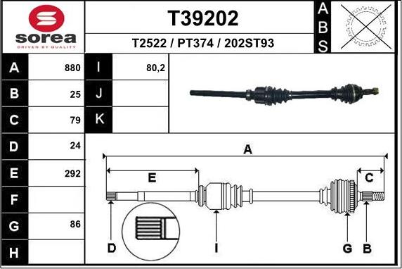 EAI T39202 - Sürücü mili furqanavto.az