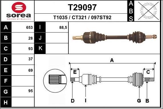 EAI T29097 - Sürücü mili furqanavto.az