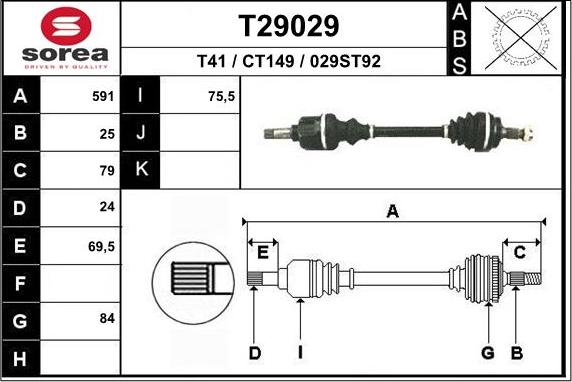 EAI T29029 - Sürücü mili furqanavto.az