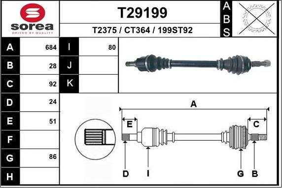 EAI T29199 - Sürücü mili furqanavto.az