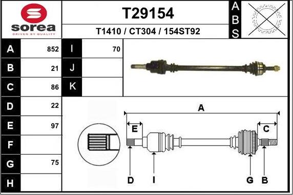 EAI T29154 - Sürücü mili furqanavto.az