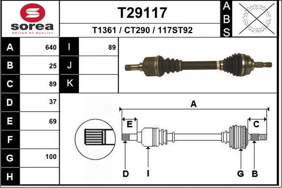 EAI T29117 - Sürücü mili furqanavto.az