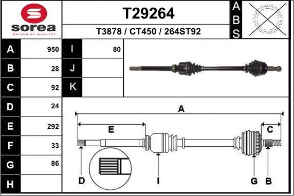 EAI T29264 - Sürücü mili furqanavto.az