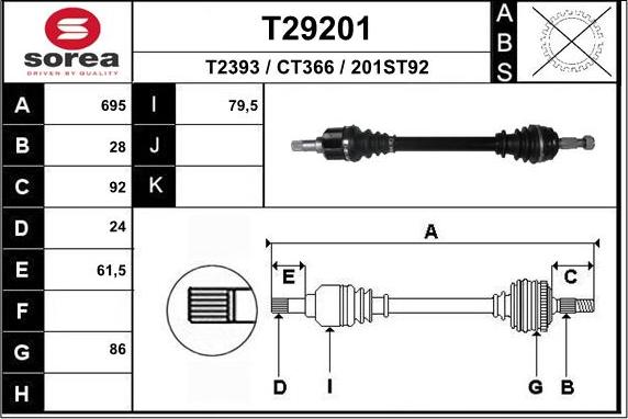 EAI T29201 - Sürücü mili furqanavto.az