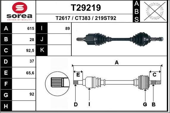 EAI T29219 - Sürücü mili furqanavto.az