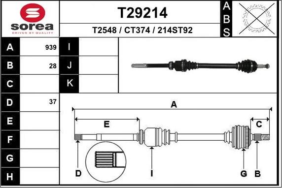 EAI T29214 - Sürücü mili furqanavto.az