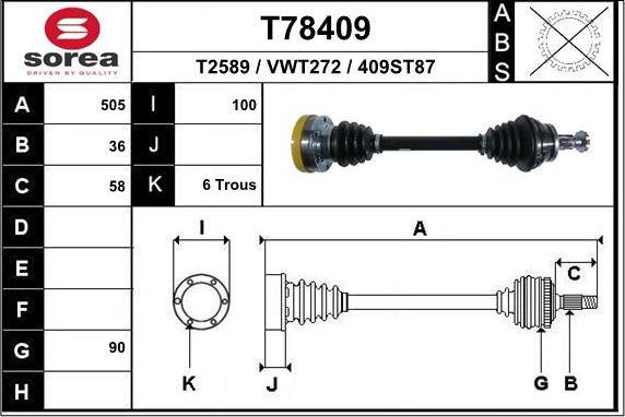 EAI T78409 - Sürücü mili furqanavto.az