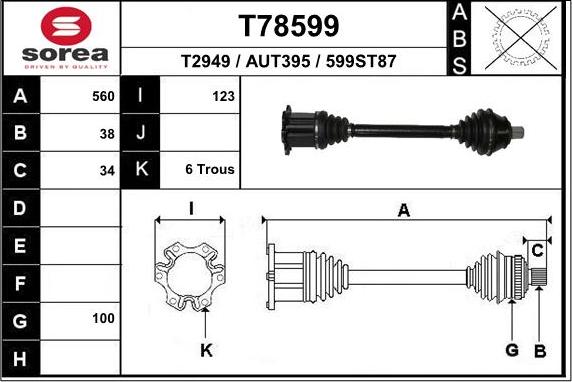 EAI T78599 - Sürücü mili furqanavto.az